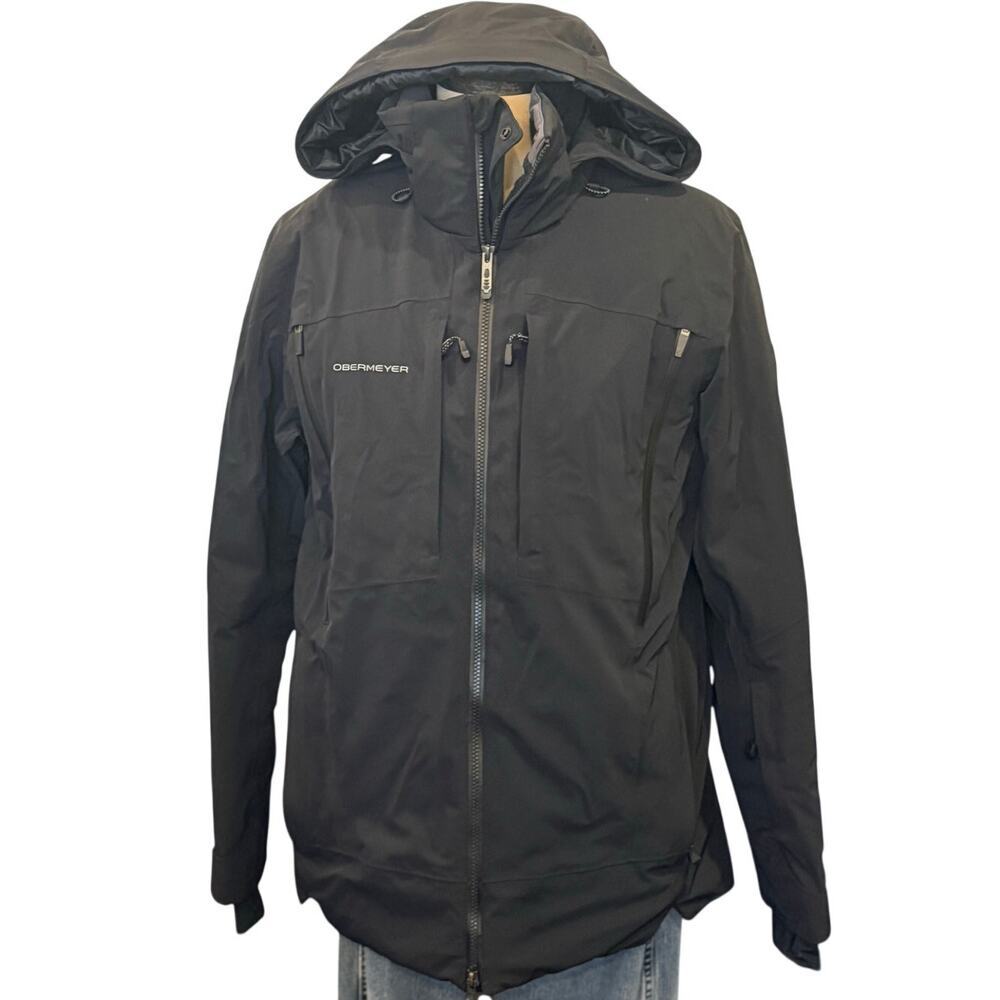 OBERMEYER Black Fusion Series Ski Snowboard Jacket Coat Men's M